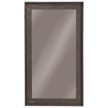 Accent Mirror with Distressed Frame